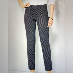 Talbots Chatham Slim LegAnkle Pant, Navy. White Dot🥰